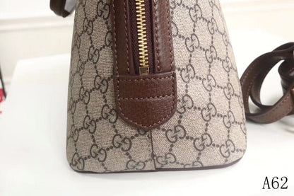 GU Ophid Leather Canvas Bag Big