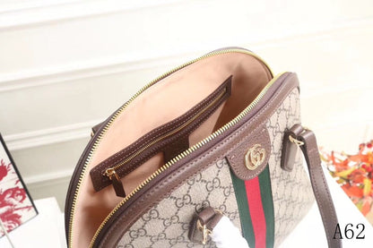 GU Ophid Leather Canvas Bag Big