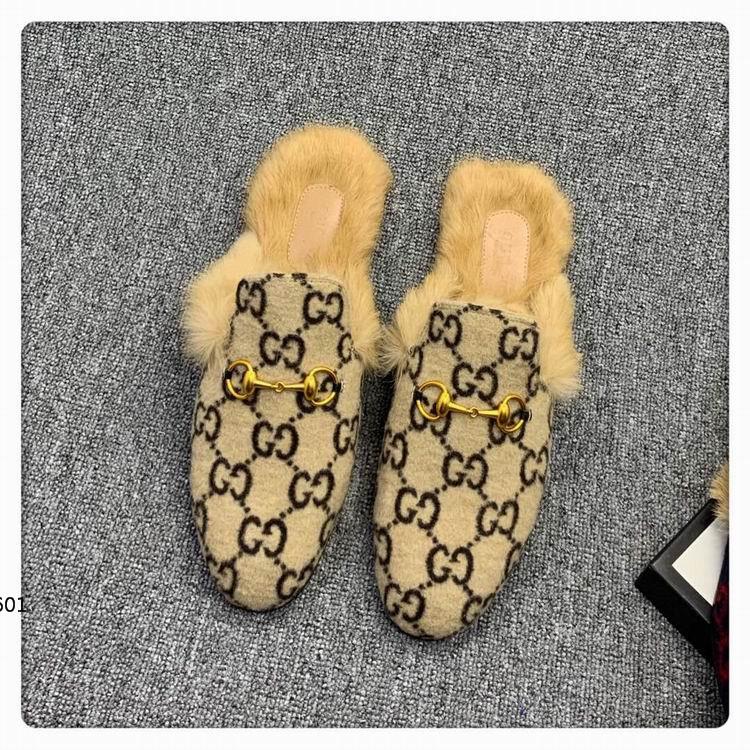 GU Mule Sandals Fur