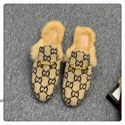 GU Mule Sandals Fur
