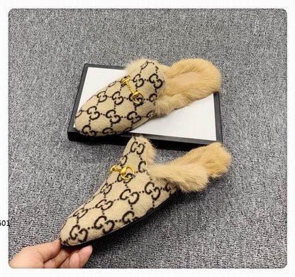 GU Mule Sandals Fur