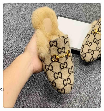GU Mule Sandals Fur
