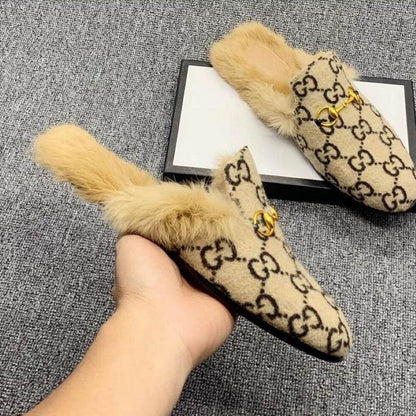 GU Mule Sandals Fur