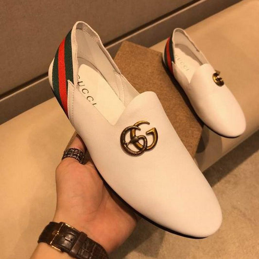 GU Shoes Man Logo White