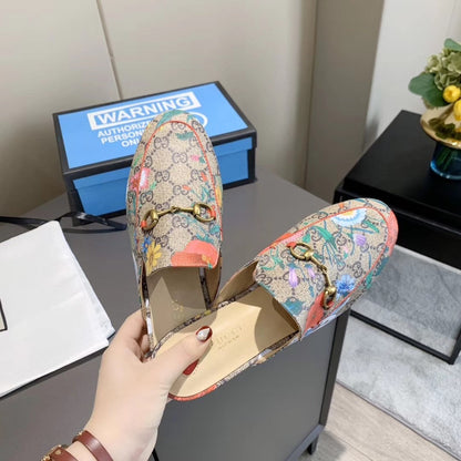 GU Mule Slippers  Floral Princetown