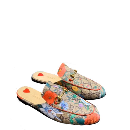 GU Mule Slippers  Floral Princetown