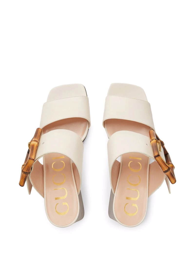 GU  Sandals Shoes Heels Bamboo 3 Color 's