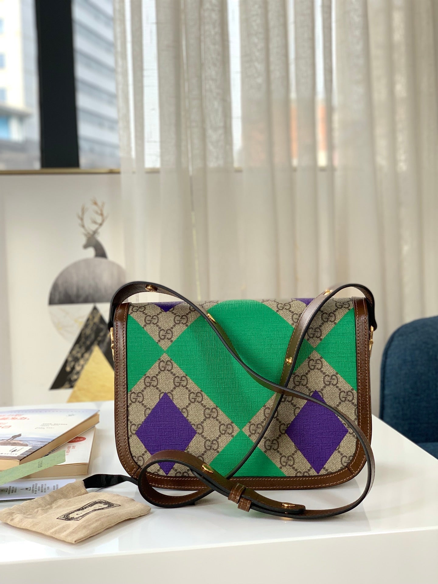GU Bag Horsebit 1955 Shoulder 25 cm