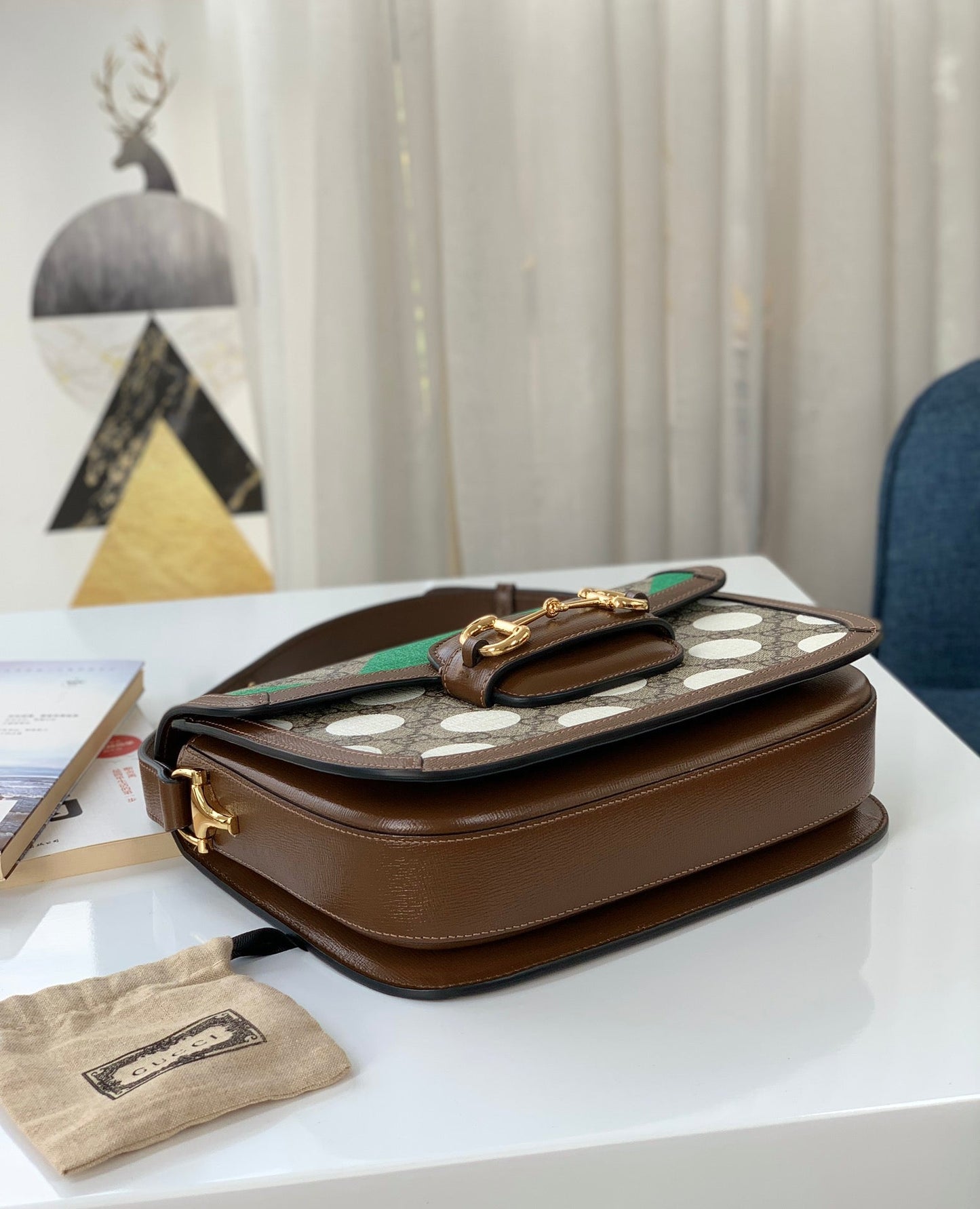 GU Bag Horsebit 1955 Shoulder 25 cm