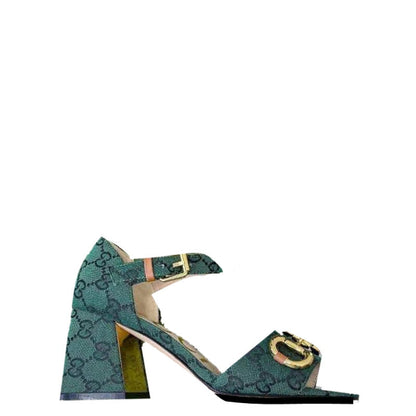 GU  Shoes Heels with Horsebit monogram