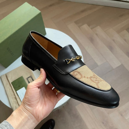 GU Shoes Logo Loafer  Man