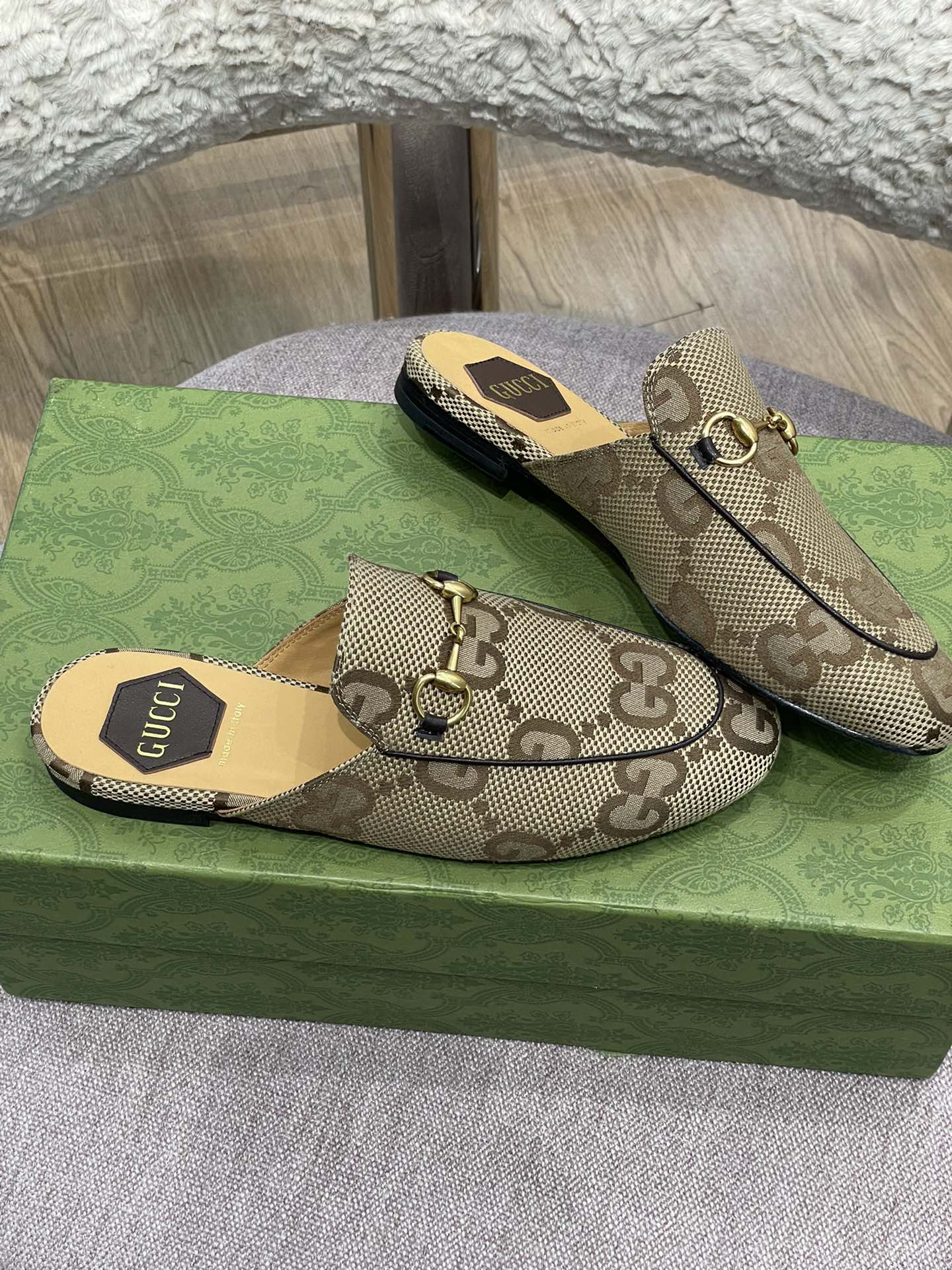 GU Mule Slippers  Jumbo Logo