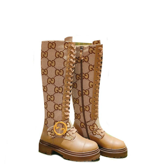 GU Boots High  Flat Wedge
