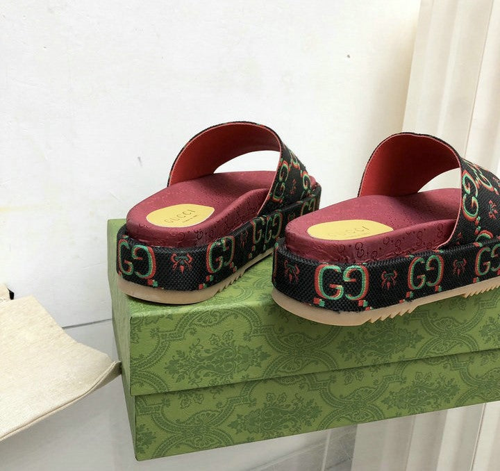 GU Slippers Platform Jumbo Monogram 6 color 's