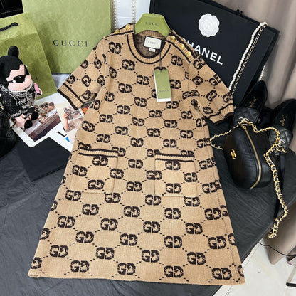 GU  Dress jacquard knitted 2 Color ' s