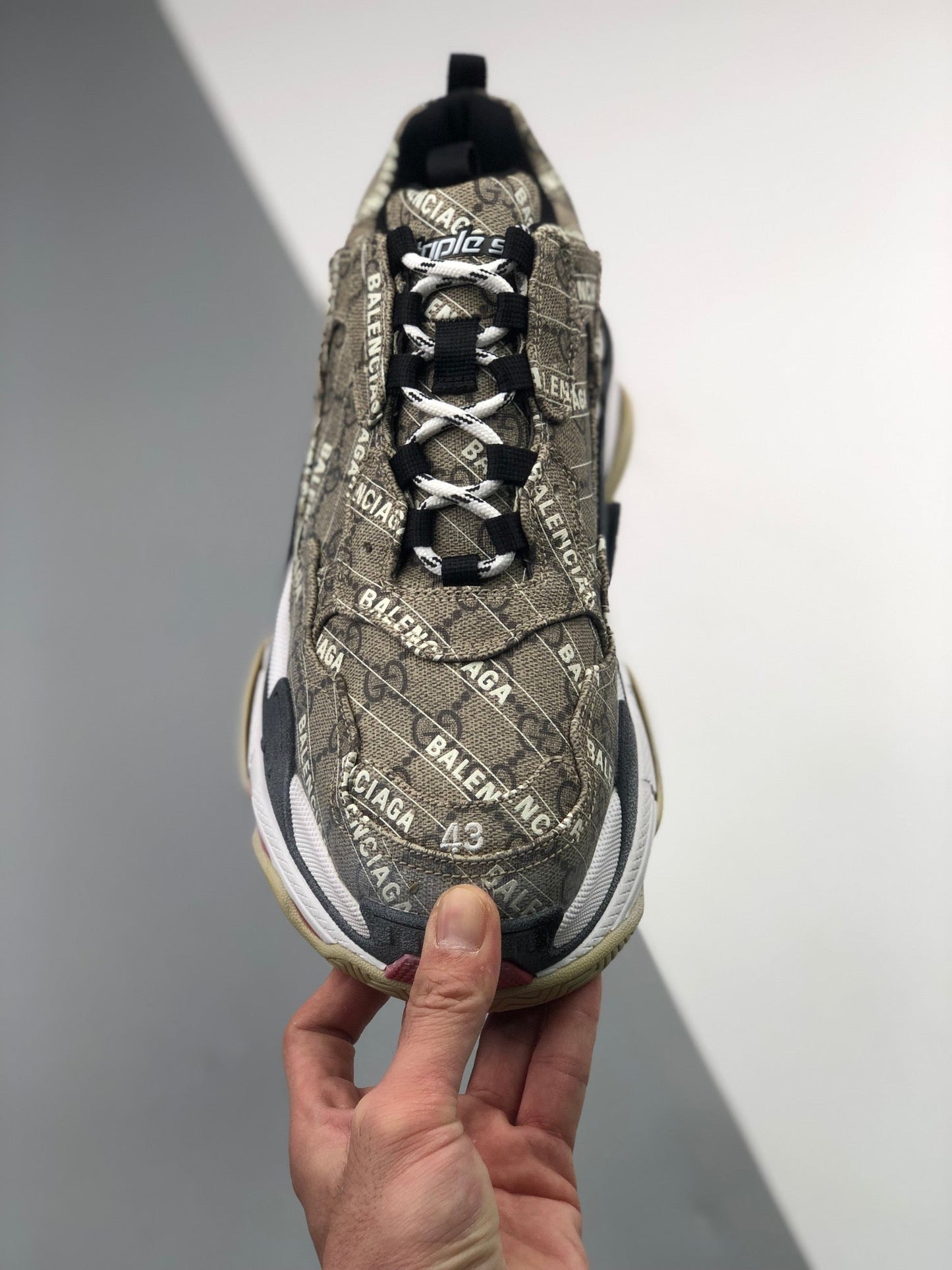 GU vs *BAL Triple S Sneakers Collaboration 46