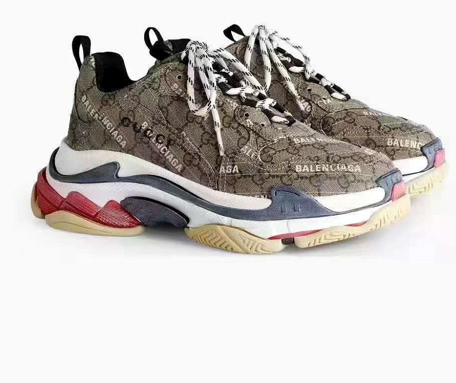 GU vs *BAL Triple S Sneakers Collaboration 46