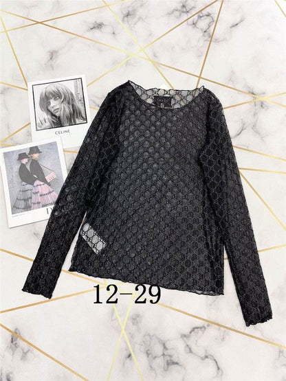GU T-shirt  Top Embroidery Woman