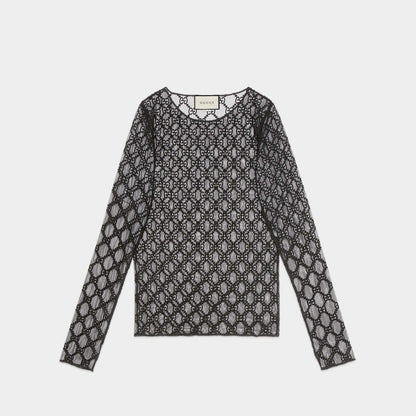 GU T-shirt  Top Embroidery Woman