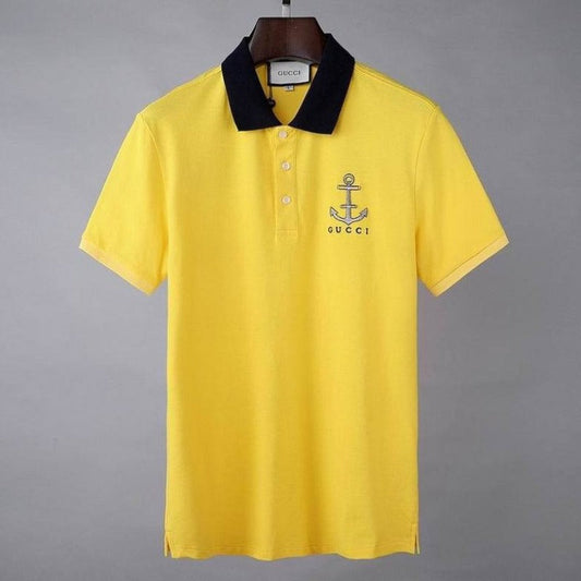 GU T-shirt Lapel Yellow