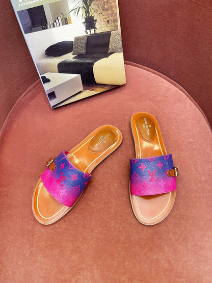 LU  Slippers Logo 3 Color 's