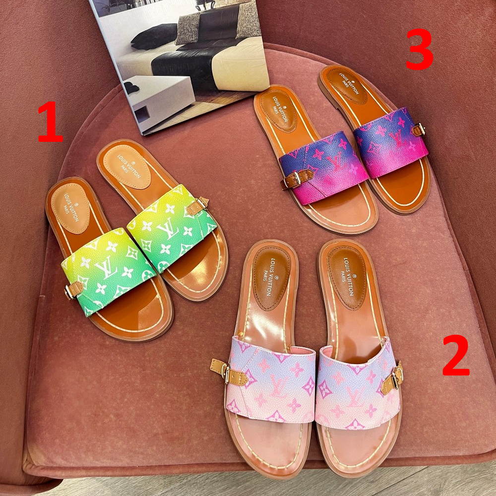LU  Slippers Logo 3 Color 's
