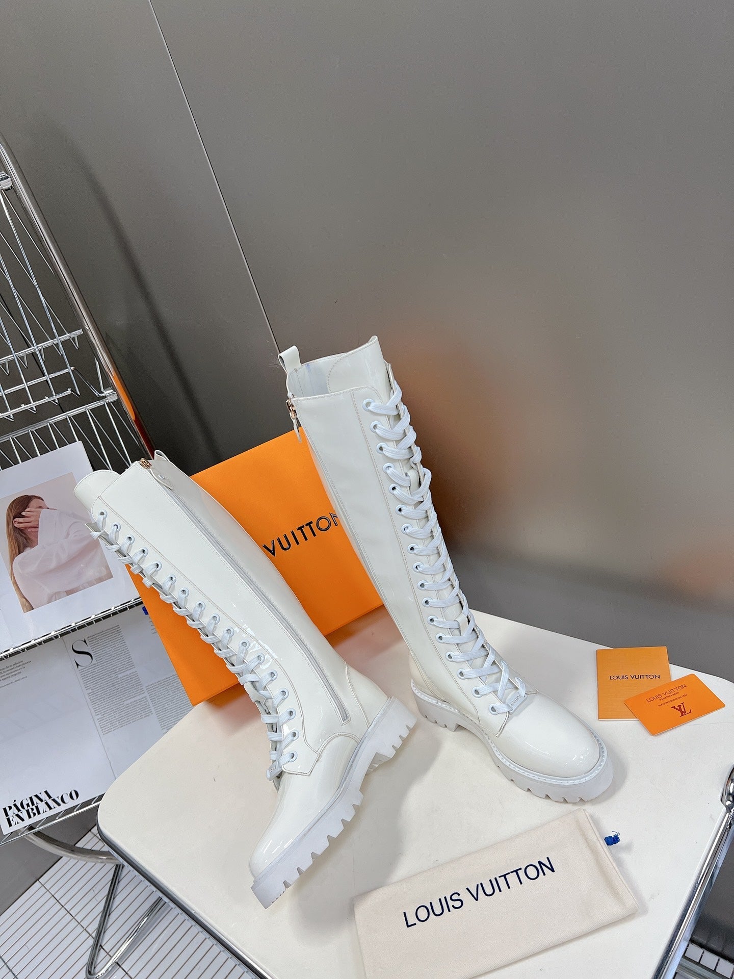 LU  Boots High 2 Color 's