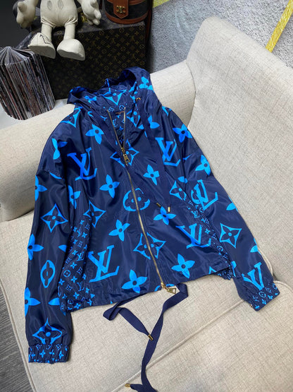 LU  Jacket MIDNIGHT MONOGRAM HOODED