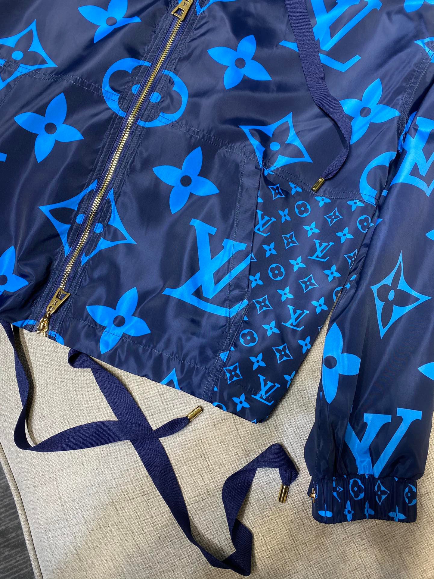 LU  Jacket MIDNIGHT MONOGRAM HOODED