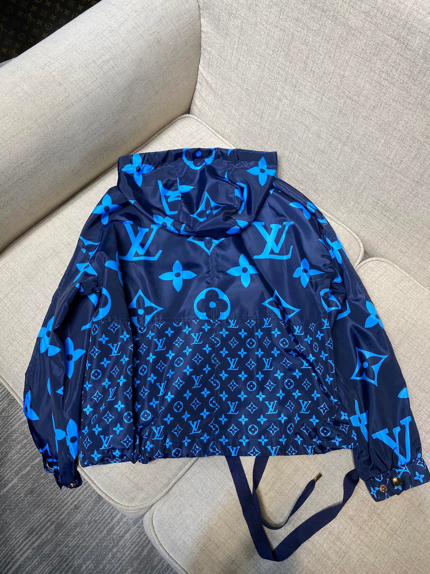 LU  Jacket MIDNIGHT MONOGRAM HOODED