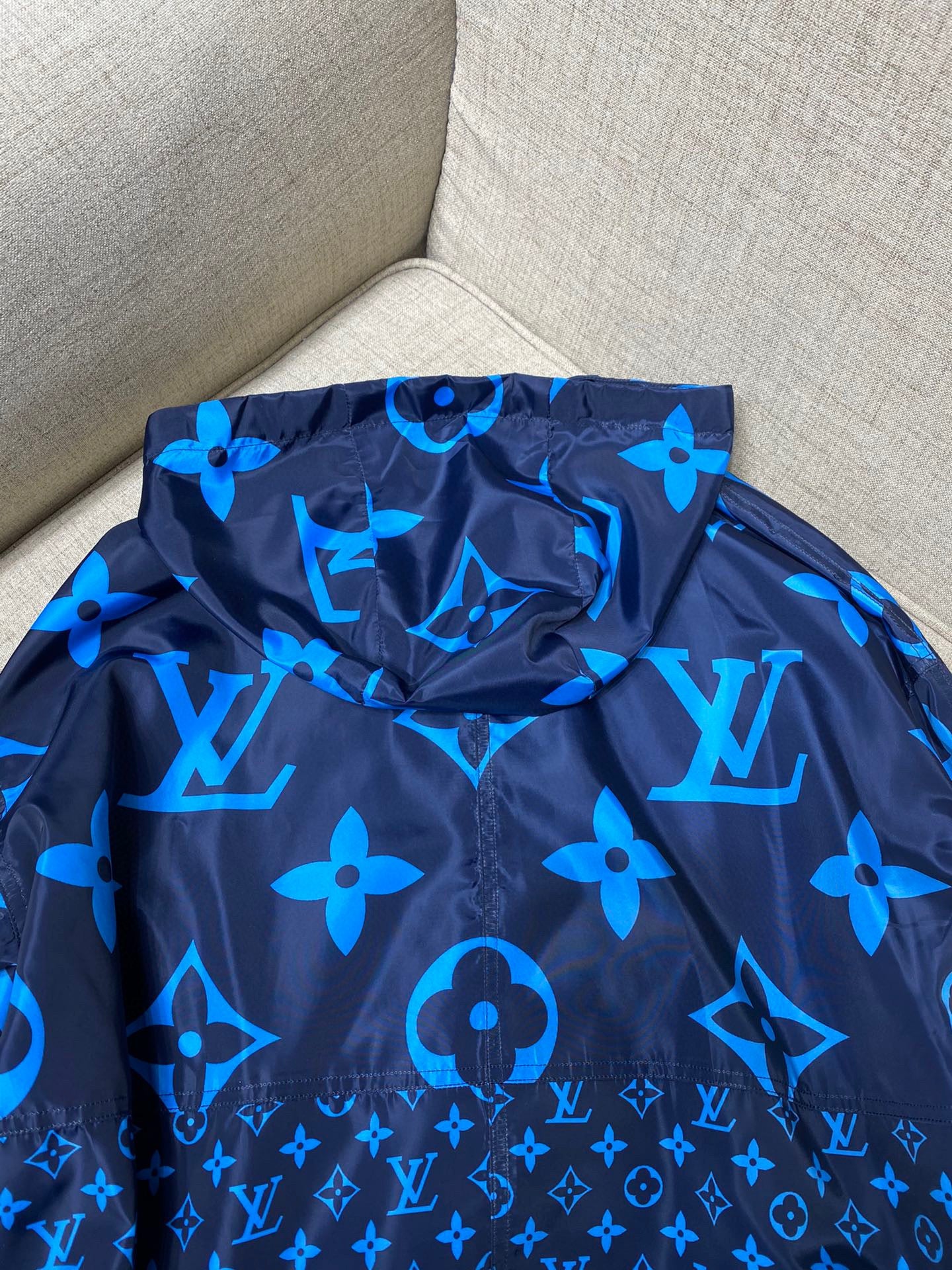 LU  Jacket MIDNIGHT MONOGRAM HOODED