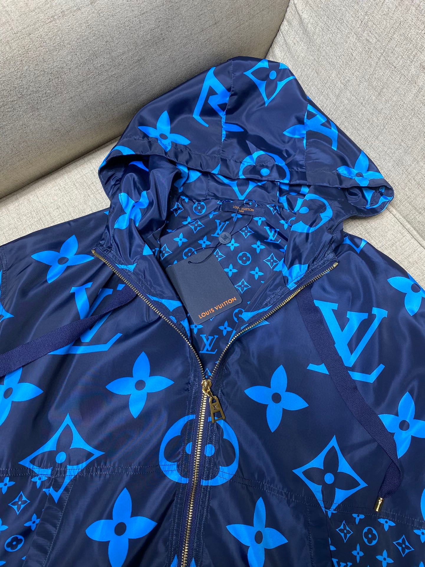 LU  Jacket MIDNIGHT MONOGRAM HOODED