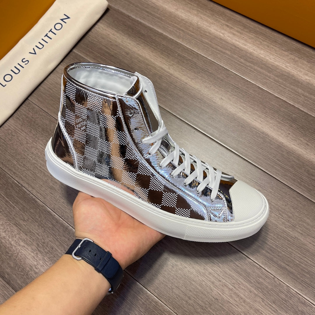 LU Sneakers High  Tattoo Silver