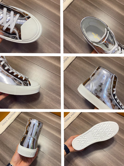 LU Sneakers High  Tattoo Silver