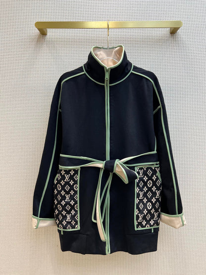 LU Sweater Woman Long Jacket GRAPHIC TRIM