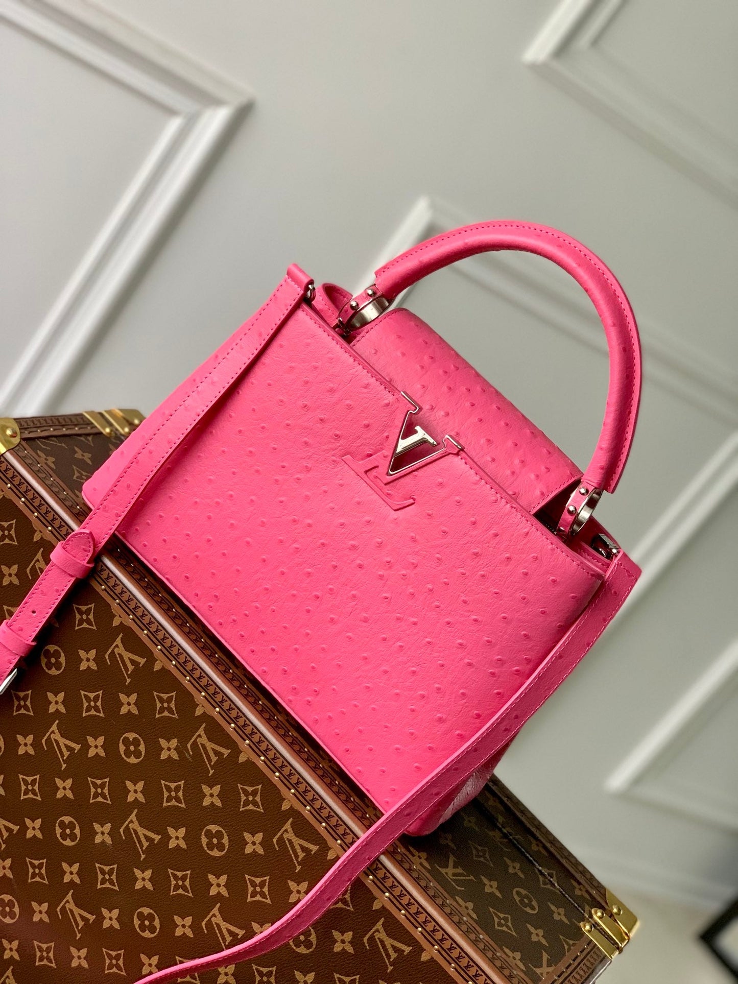 LU Bag  2 Color 's  Ostrich