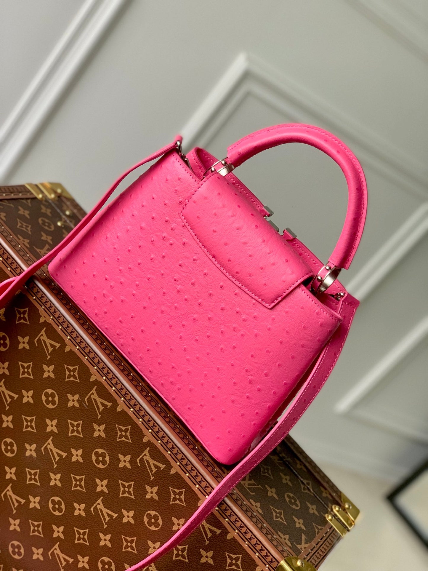 LU Bag  2 Color 's  Ostrich