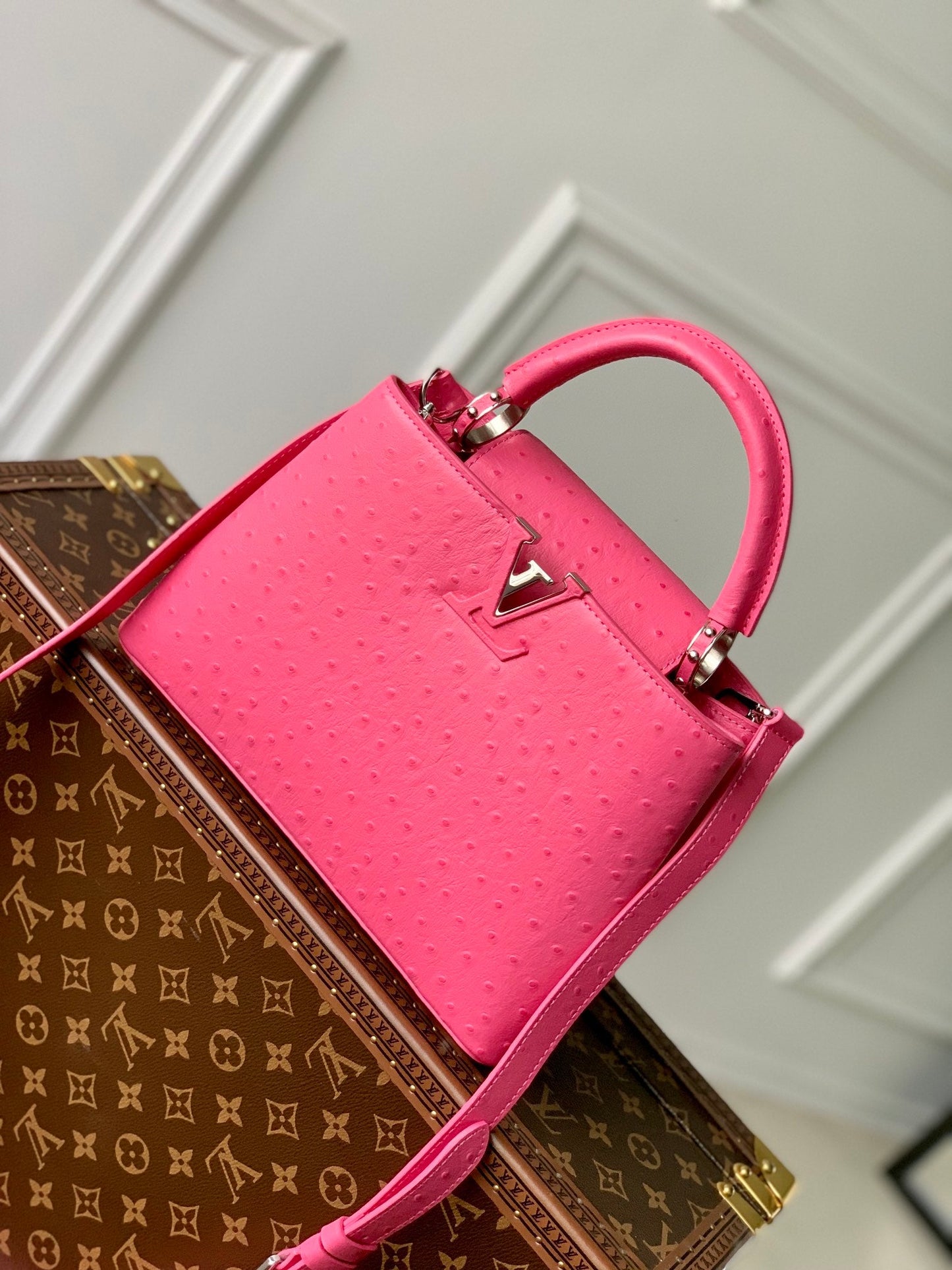 LU Bag  2 Color 's  Ostrich