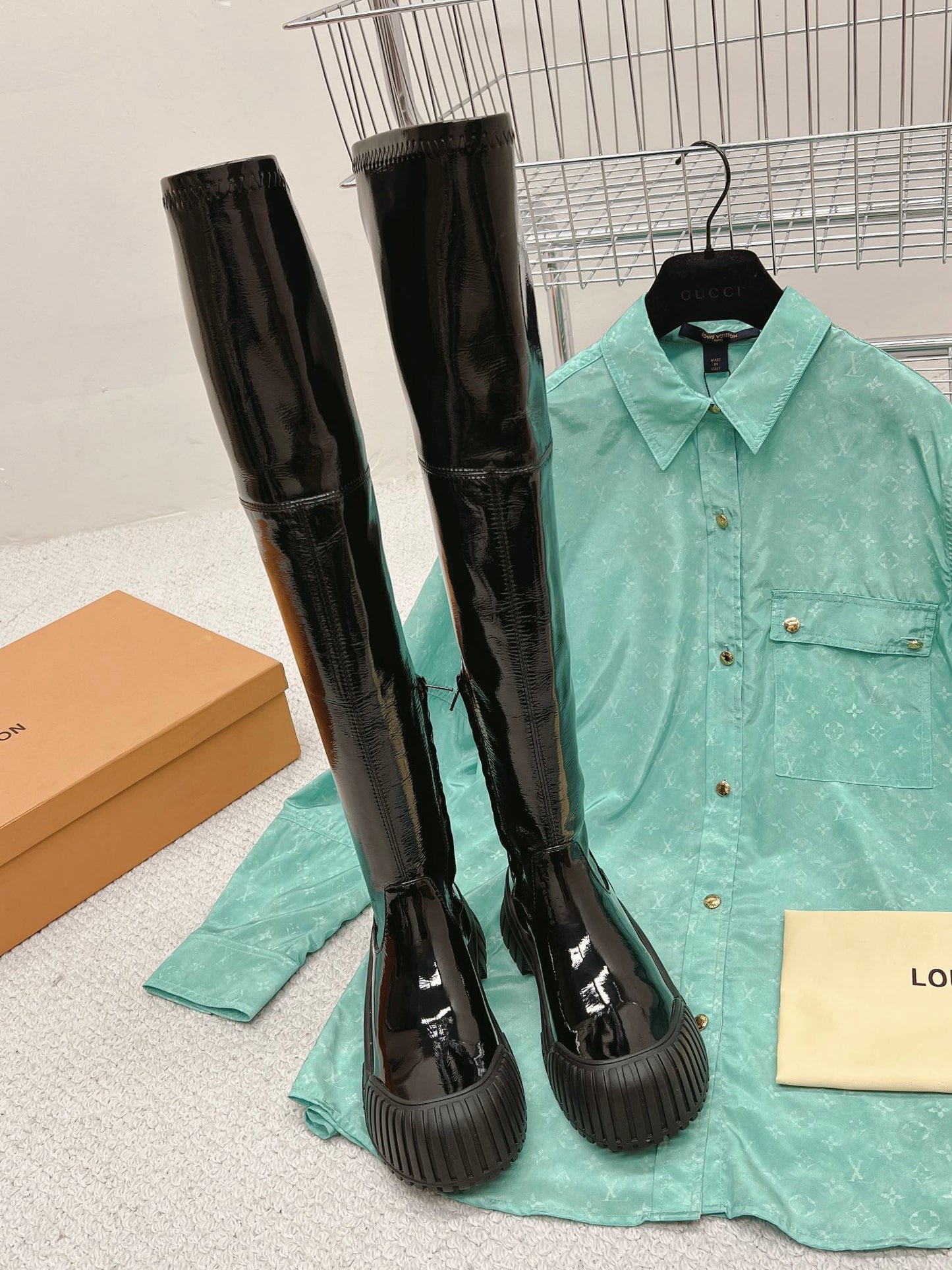 LU  Boots High Over Knee Flat