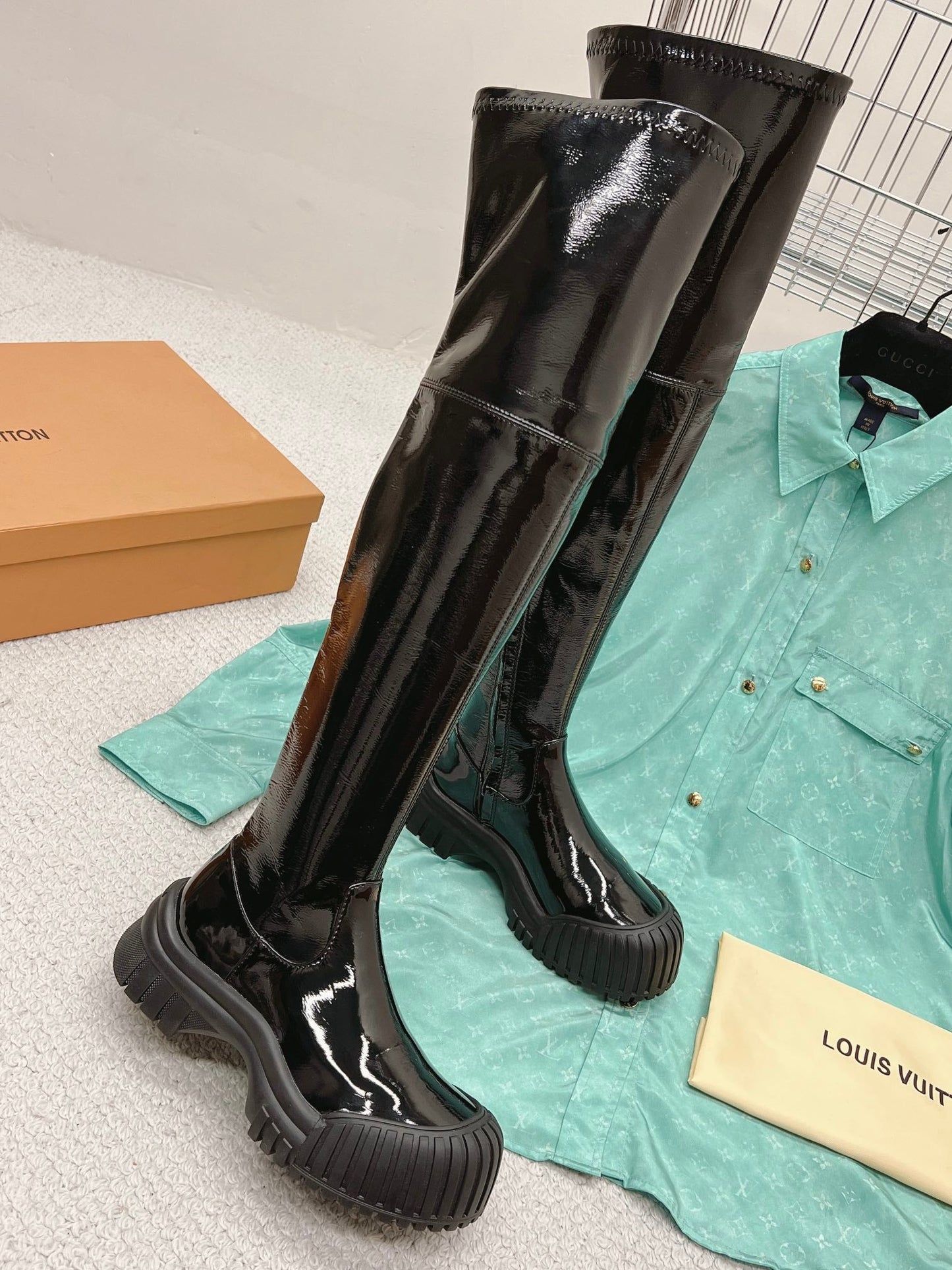LU  Boots High Over Knee Flat