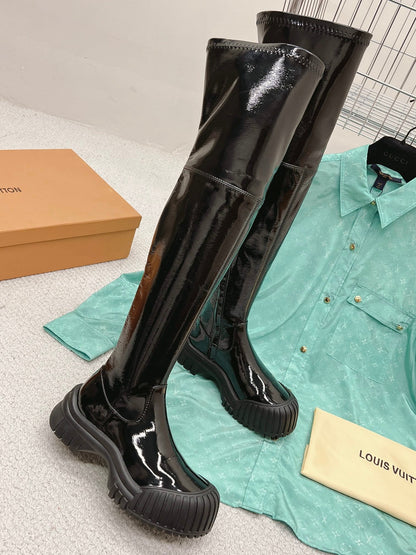 LU  Boots High Over Knee Flat