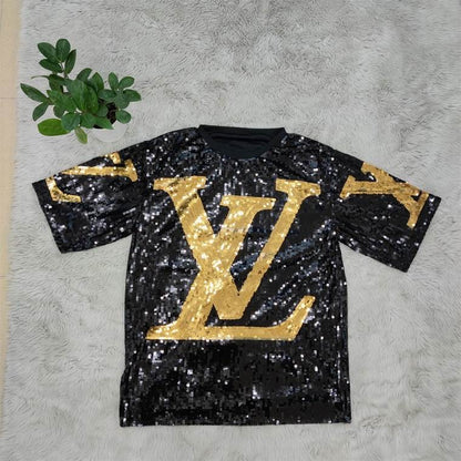 LU Dress Sequin  Knitted Petit T-shirt