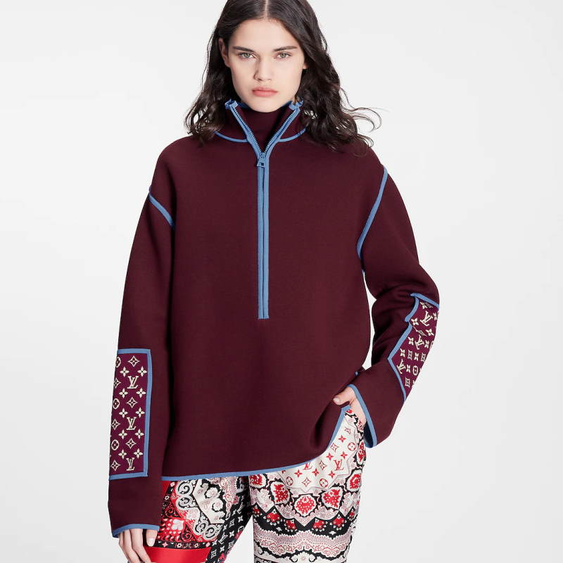 LU Pullover  Jacket 2 Color 's Graphic Trim