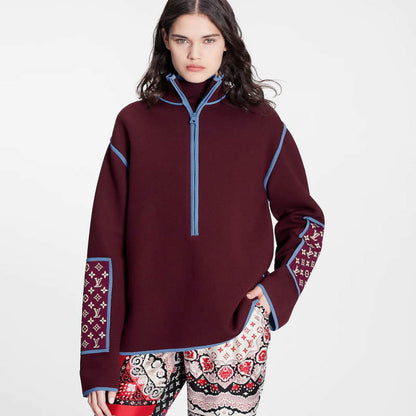 LU Pullover  Jacket 2 Color 's Graphic Trim