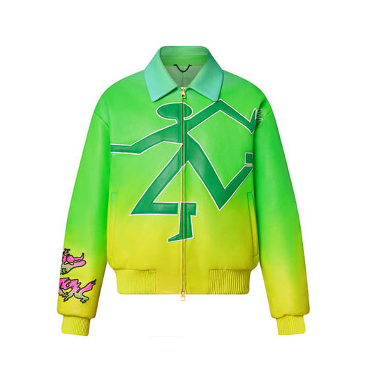 LU Jacket Baseball Varsity Bomber Leather