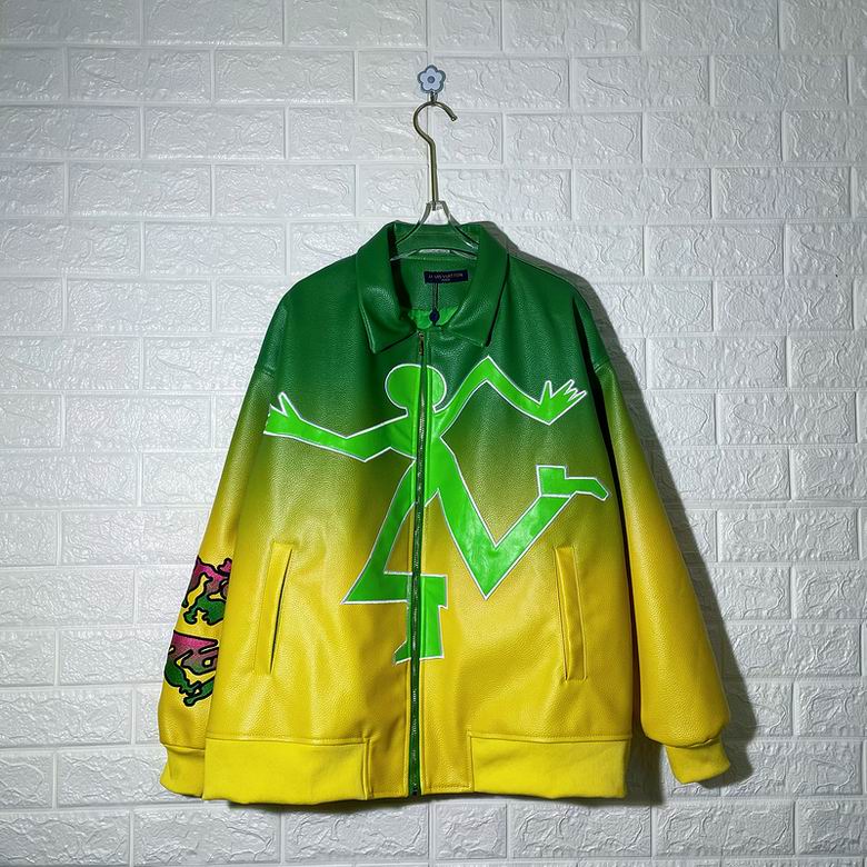 LU Jacket Baseball Varsity Bomber Leather