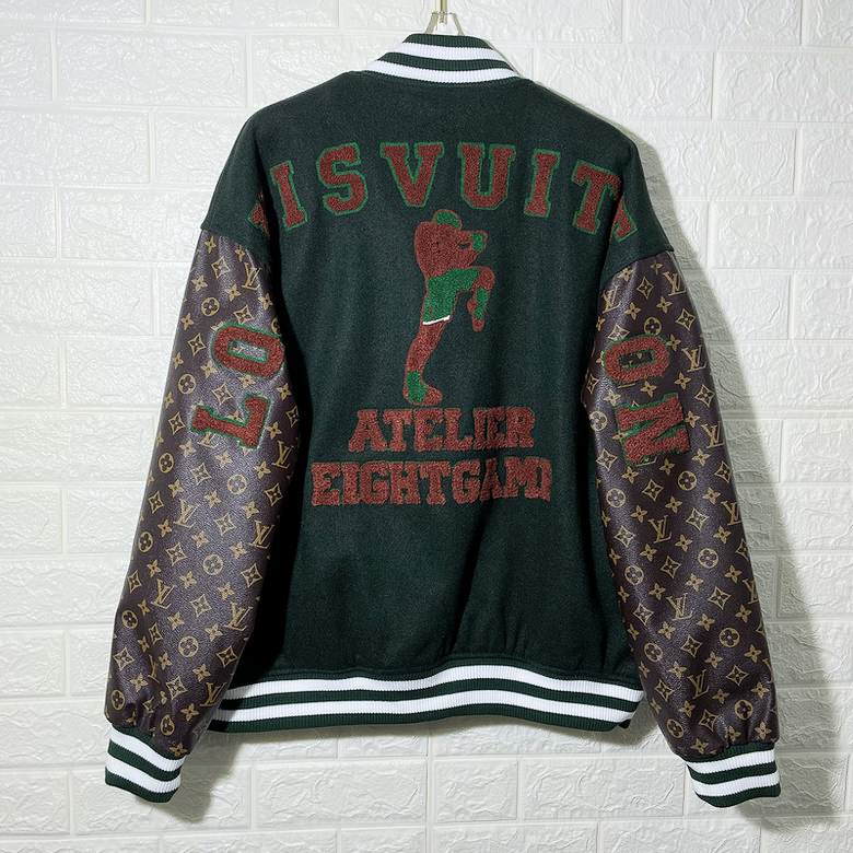 LU Jacket Baseball Varsity Bomber Leather