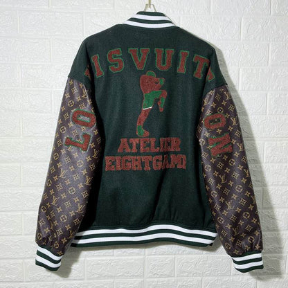 LU Jacket Baseball Varsity Bomber Leather