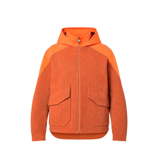 LU Jacket Monogram Hooded Denim