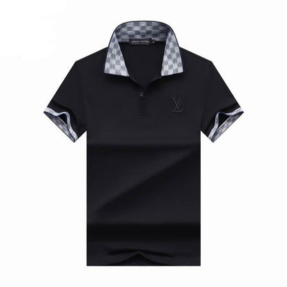 LU   T- shirt  2 Color 's Lapel